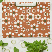 Linge De Cuisine Fleurs florales en terre cuite mexicaine (Plié)