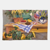 Linge De Cuisine Fleurs fraîches I (Horizontal)