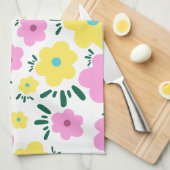 Linge De Cuisine Fleurs heureuses (Quart Plié)