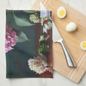 Linge De Cuisine Fleurs | Hydrangées dans Vase (Quart Plié)