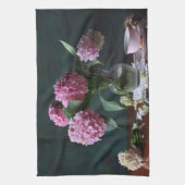 Linge De Cuisine Fleurs | Hydrangées dans Vase (Vertical)