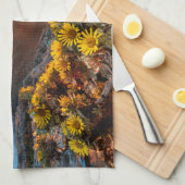 Linge De Cuisine Fleurs | Îles Canaries, Espagne (Quart Plié)