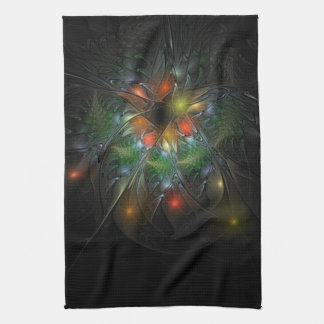 Linge De Cuisine Fleurs imaginaires fractales douces et tendres