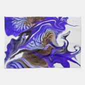 Linge De Cuisine Fleurs Iris Violets (Horizontal)