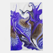 Linge De Cuisine Fleurs Iris Violets (Vertical)