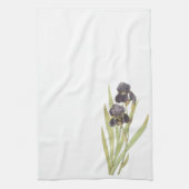 Linge De Cuisine Fleurs Iris Violettes (Vertical)
