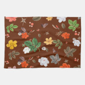 Linge De Cuisine Fleurs jaunes et roses blanches 12 (Horizontal)