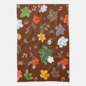 Linge De Cuisine Fleurs jaunes et roses blanches 12 (Vertical)