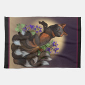 Linge De Cuisine Fleurs Kitsune et Columbine (Horizontal)