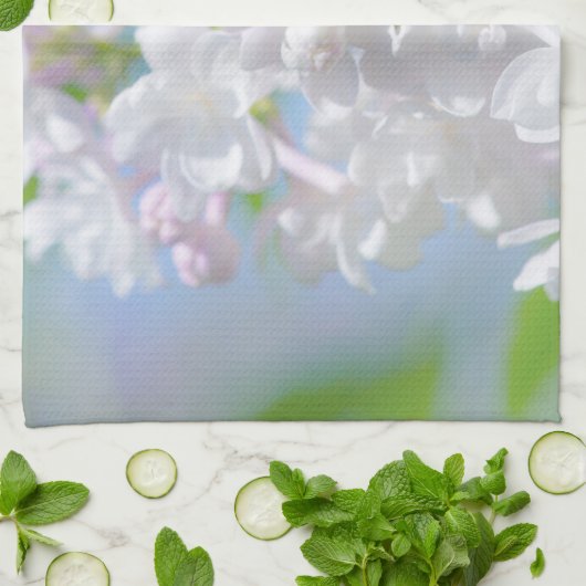 Linge De Cuisine Fleurs Lilac (Plié)