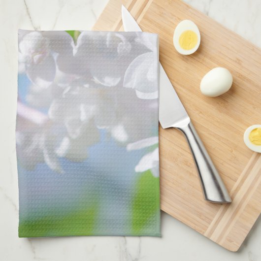 Linge De Cuisine Fleurs Lilac (Quart Plié)