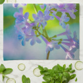 Linge De Cuisine Fleurs Lilac Violettes (Plié)