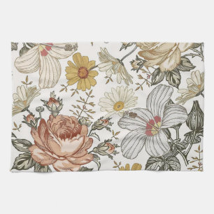 Linge De Cuisine Fleurs magnifiques