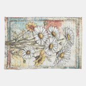 Linge De Cuisine Fleurs marguerites mignonnes Motif Vintage (Horizontal)