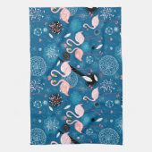 Linge De Cuisine Fleurs mignonnes flamants gos motif (Vertical)