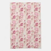 Linge De Cuisine Fleurs modernes roses mignonnes motif Haut basket (Vertical)