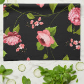 Linge De Cuisine Fleurs Motif 18 (Plié)