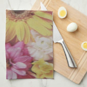 LINGE DE CUISINE FLEURS MULTIPLES (Quart Plié)
