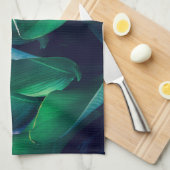 Linge De Cuisine Fleurs | Oiseau du paradis (Quart Plié)