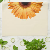 Linge De Cuisine Fleurs | Orange Gerbera (Plié)