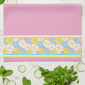 Linge De Cuisine Fleurs pastel (Plié)