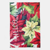 Linge De Cuisine Fleurs Poinsettia (Vertical)