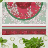Linge De Cuisine Fleurs pour Noël (Plié)