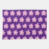 Linge De Cuisine Fleurs pourpres (Horizontal)