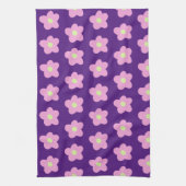 Linge De Cuisine Fleurs pourpres (Vertical)