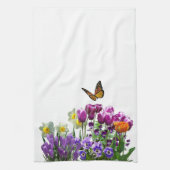 Linge De Cuisine Fleurs printanières Tulipes Jonquilles Saisonnier  (Vertical)