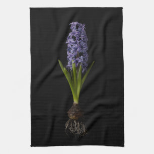 Linge De Cuisine Fleurs Puce Hyacinth violette