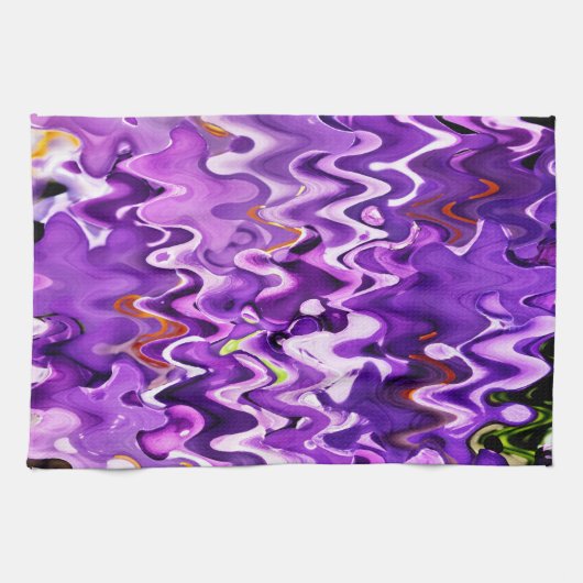LINGE DE CUISINE FLEURS PURPLES (Horizontal)