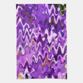 LINGE DE CUISINE FLEURS PURPLES (Vertical)