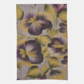 LINGE DE CUISINE FLEURS PURPLES (Vertical)