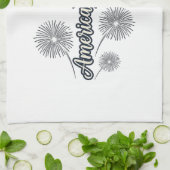 Linge De Cuisine Fleurs pyrotechniques vectorielles de conception p (Plié)