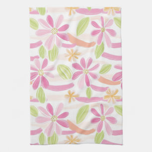 Linge De Cuisine Fleurs Rétro Pastel (2)