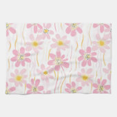 Linge De Cuisine Fleurs Rétro Pastel (4) (Horizontal)