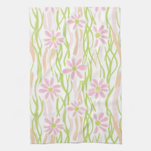Linge De Cuisine Fleurs Rétro Pastel (8)