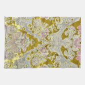 Linge De Cuisine Fleurs Rose Paisley Italiennes (Horizontal)