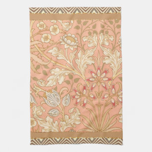 Linge De Cuisine Fleurs rose pastel