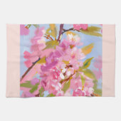Linge De Cuisine Fleurs roses (Horizontal)
