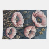 Linge De Cuisine Fleurs roses (Horizontal)