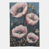 Linge De Cuisine Fleurs roses (Vertical)