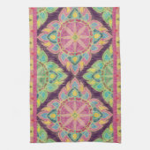 Linge De Cuisine Fleurs roses dans le jardin (Vertical)