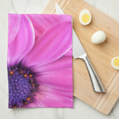 Linge De Cuisine Fleurs roses Gerbera Daisy Floral (Quart Plié)