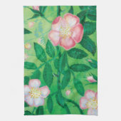 Linge De Cuisine Fleurs roses sauvages (Vertical)