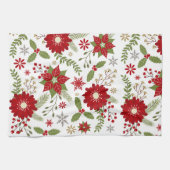 Linge De Cuisine fleurs rustiques modernes de Noël (Horizontal)