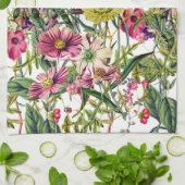 Linge De Cuisine Fleurs sauvages (Plié)