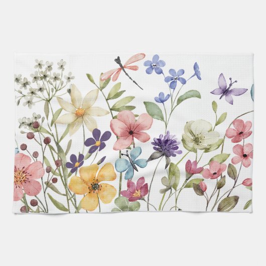 Linge De Cuisine Fleurs sauvages (Horizontal)