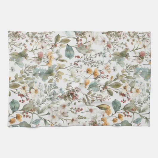 Linge De Cuisine Fleurs sauvages (Horizontal)